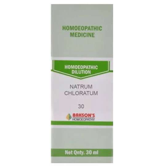 Bakson's Homeopathy Natrum Chloratum Dilution 30 - Classic Derma