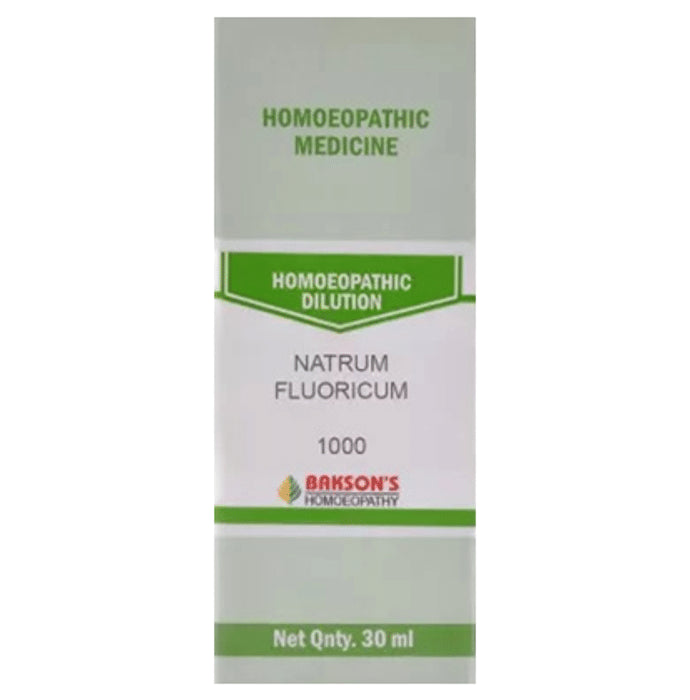 Bakson's Homeopathy Natrum Fluoricum Dilution 1000 CH - Classic Derma