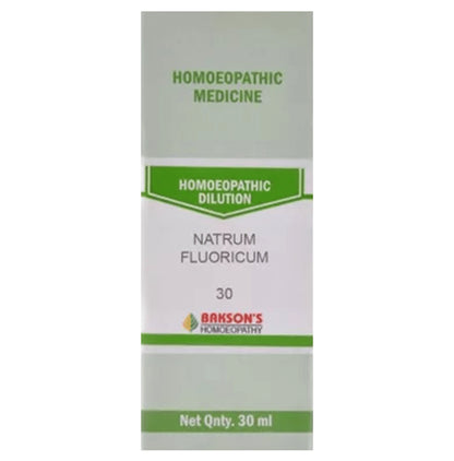 Bakson's Homeopathy Natrum Fluoricum Dilution 30 CH - Classic Derma
