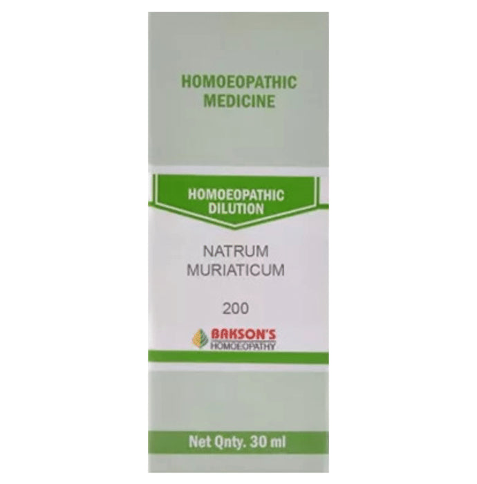Bakson's Homeopathy Natrum Muriaticum Dilution 200 - Classic Derma