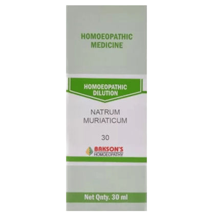 Bakson's Homeopathy Natrum Muriaticum Dilution 30 - Classic Derma