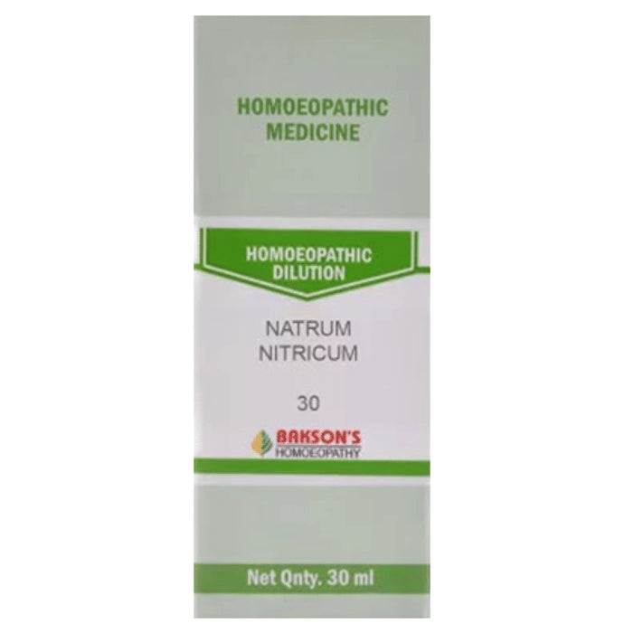 Bakson's Homeopathy Natrum Nitricum Dilution 30 - Classic Derma