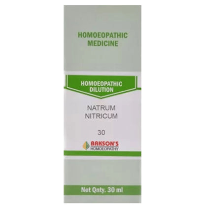 Bakson's Homeopathy Natrum Nitricum Dilution 30 - Classic Derma