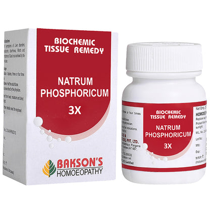 Bakson's Homeopathy Natrum Phosphoricum Biochemic Tablet 3X - Classic Derma