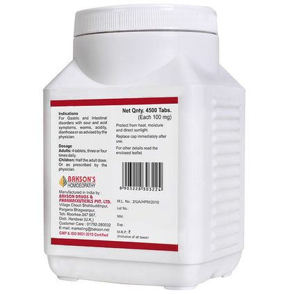 Bakson's Homeopathy Natrum Phosphoricum Biochemic Tablet 3X