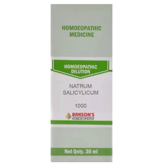 Bakson's Homeopathy Natrum Salicylicum Dilution 1000 CH - Classic Derma