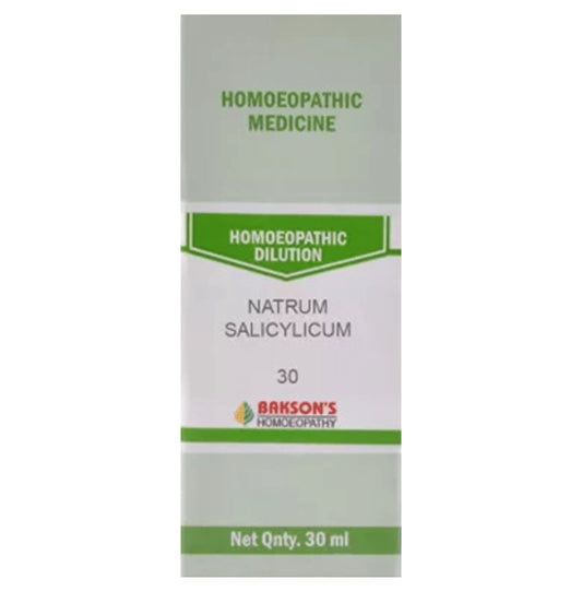 Bakson's Homeopathy Natrum Salicylicum Dilution 30 - Classic Derma