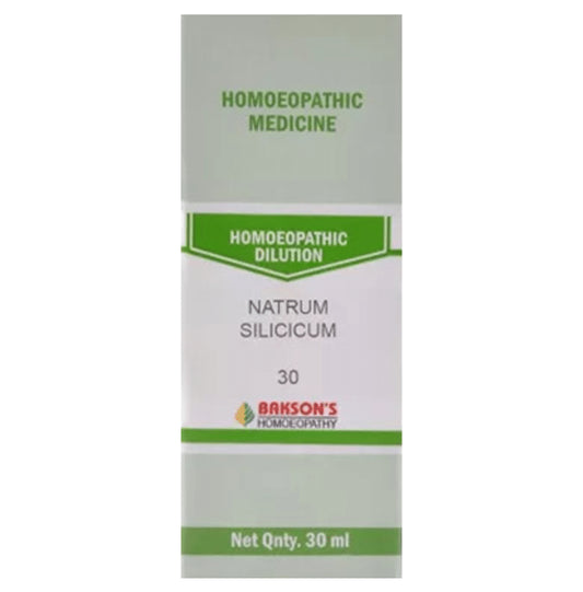 Bakson's Homeopathy Natrum Silicicum Dilution 30 - Classic Derma