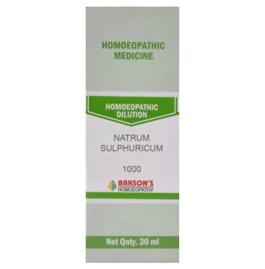 Bakson's Homeopathy Natrum Sulphuricum Dilution 1000 CH - Classic Derma