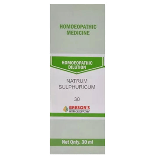 Bakson's Homeopathy Natrum Sulphuricum Dilution 30 - Classic Derma