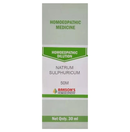Bakson's Homeopathy Natrum Sulphuricum Dilution 50M - Classic Derma