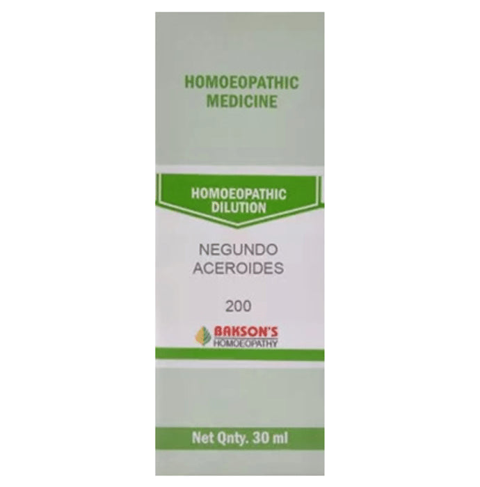 Bakson's Homeopathy Negundo Aceroides Dilution 200 - Classic Derma