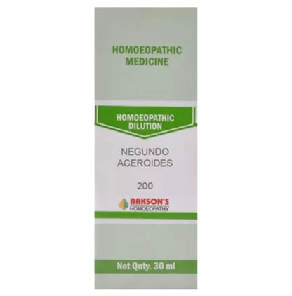 Bakson's Homeopathy Negundo Aceroides Dilution 200 - Classic Derma