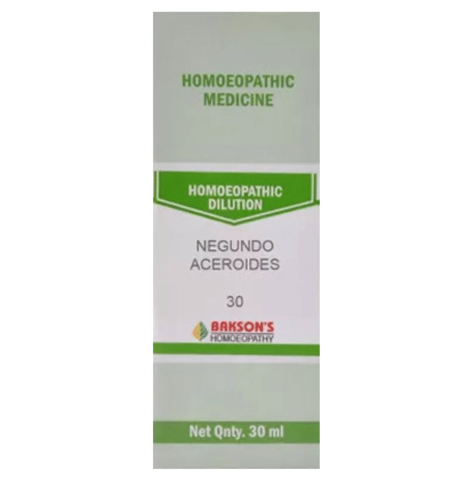 Bakson's Homeopathy Negundo Aceroides Dilution 30 - Classic Derma