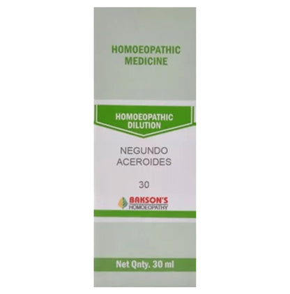Bakson's Homeopathy Negundo Aceroides Dilution 30 - Classic Derma