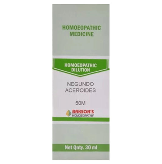 Bakson's Homeopathy Negundo Aceroides Dilution 50M - Classic Derma