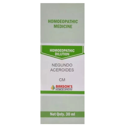 Bakson's Homeopathy Negundo Aceroides Dilution CM - Classic Derma
