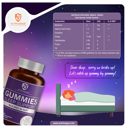 Nutrileague Sleep Support Gummies (30 Each)