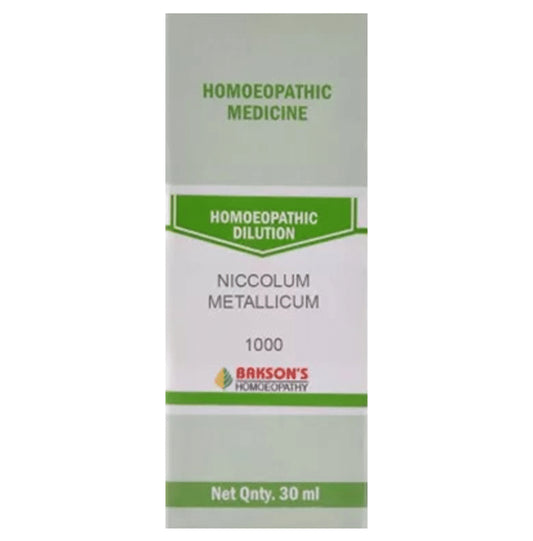 Bakson's Homeopathy Niccolum Metallicum Dilution 1000 CH - Classic Derma