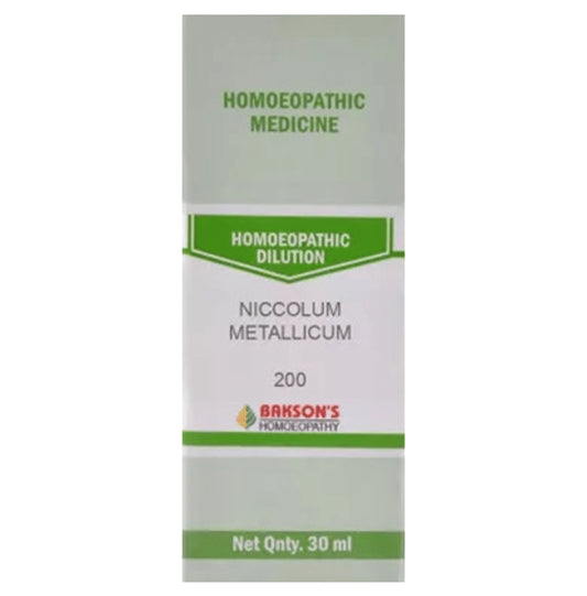 Bakson's Homeopathy Niccolum Metallicum Dilution 200 - Classic Derma