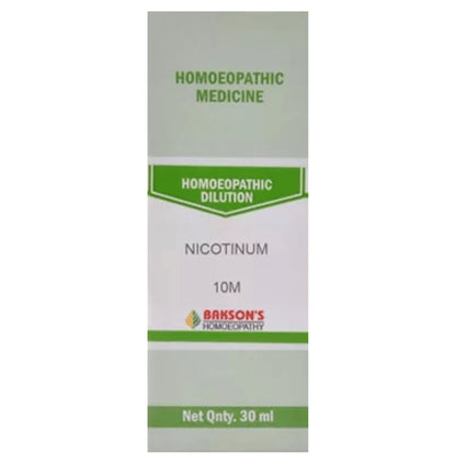 Bakson's Homeopathy Nicotinum Dilution 10M - Classic Derma