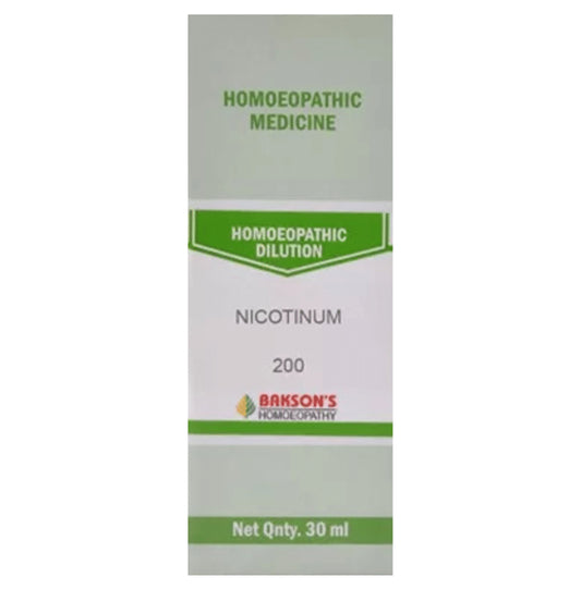 Bakson's Homeopathy Nicotinum Dilution 200 - Classic Derma