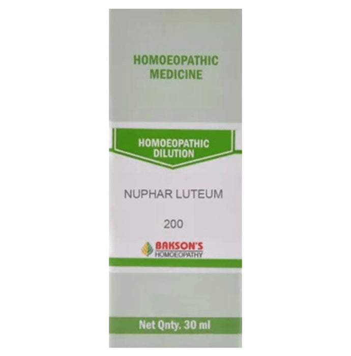 Bakson's Homeopathy Nuphar Luteum Dilution 200 - Classic Derma