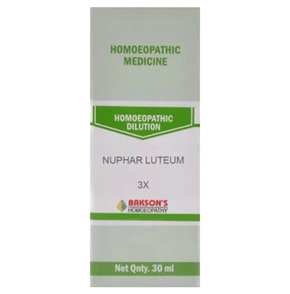Bakson's Homeopathy Nuphar Luteum Dilution 3X - Classic Derma
