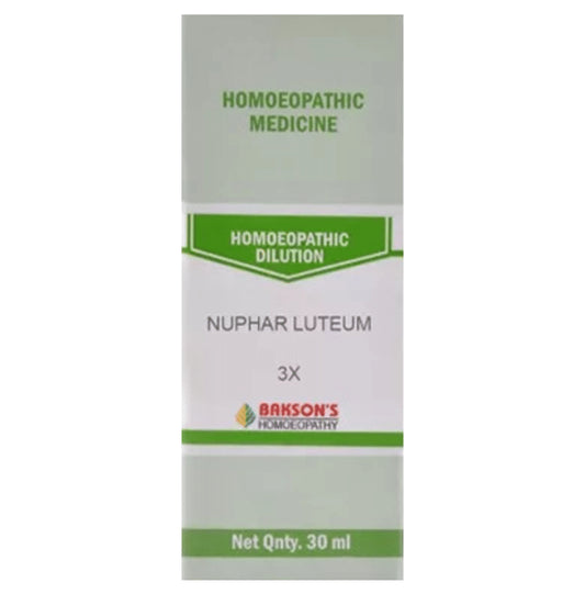 Bakson's Homeopathy Nuphar Luteum Dilution 3X - Classic Derma