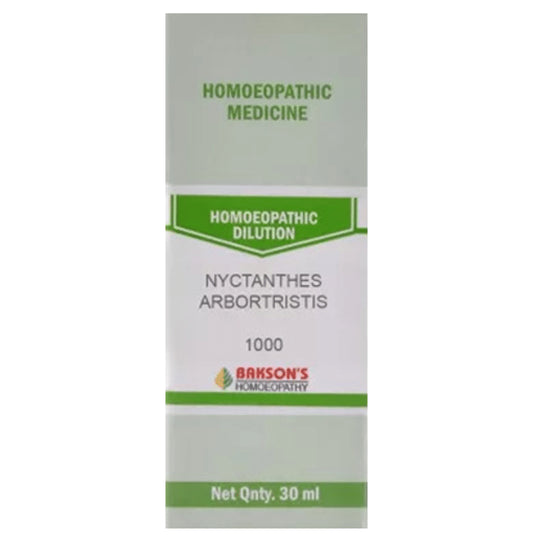 Bakson's Homeopathy Nyctanthes Arbortristis Dilution 1000 CH - Classic Derma