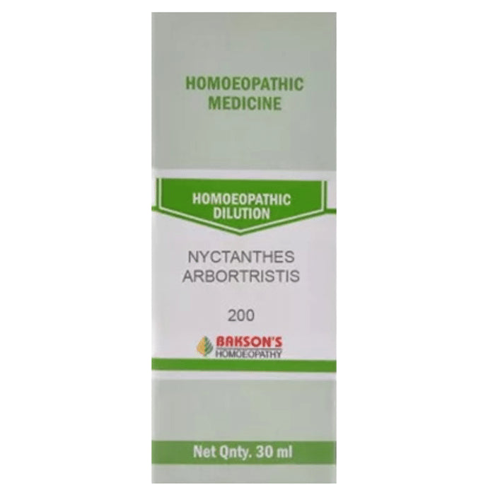 Bakson's Homeopathy Nyctanthes Arbortristis Dilution 200 - Classic Derma