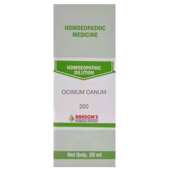 Bakson's Homeopathy Ocimum Canum Dilution 200 - Classic Derma