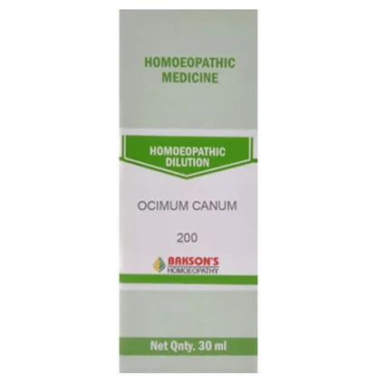 Bakson's Homeopathy Ocimum Canum Dilution 200 - Classic Derma