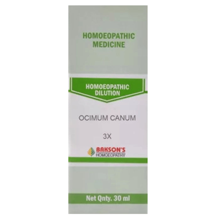 Bakson's Homeopathy Ocimum Canum Dilution 3X - Classic Derma