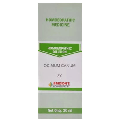 Bakson's Homeopathy Ocimum Canum Dilution 3X - Classic Derma
