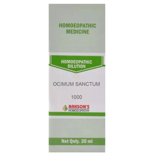 Bakson's Homeopathy Ocimum Sanctum Dilution 1000 CH - Classic Derma