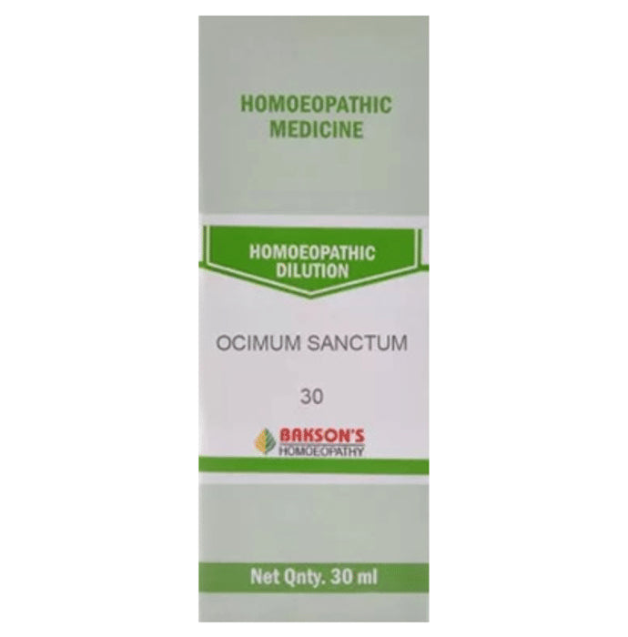 Bakson's Homeopathy Ocimum Sanctum Dilution 30 - Classic Derma