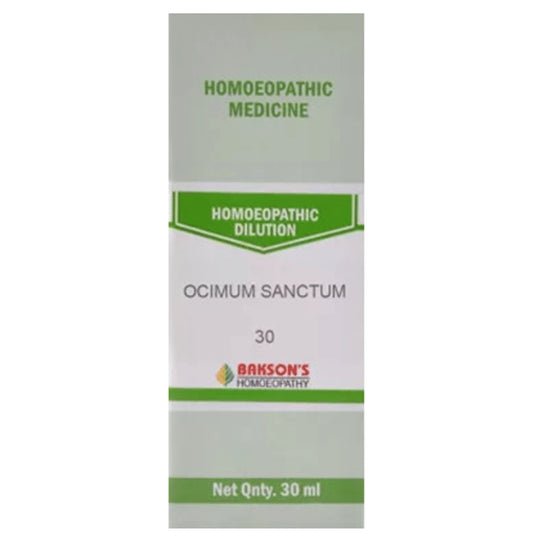 Bakson's Homeopathy Ocimum Sanctum Dilution 30 - Classic Derma