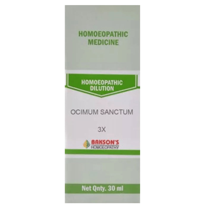 Bakson's Homeopathy Ocimum Sanctum Dilution 3X - Classic Derma