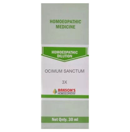 Bakson's Homeopathy Ocimum Sanctum Dilution 3X - Classic Derma