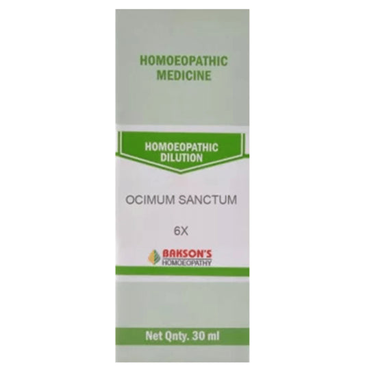 Bakson's Homeopathy Ocimum Sanctum Dilution 6X - Classic Derma