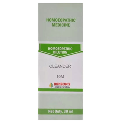 Bakson's Homeopathy Oleander Dilution 10M - Classic Derma