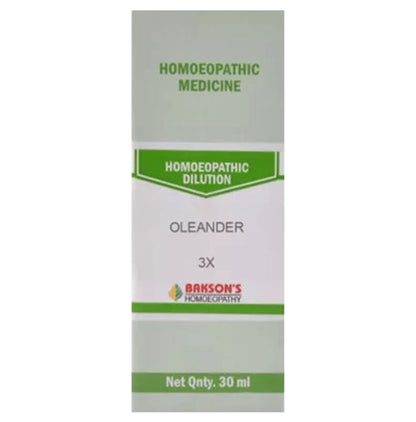 Bakson's Homeopathy Oleander Dilution 3X - Classic Derma
