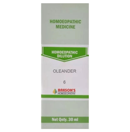 Bakson's Homeopathy Oleander Dilution 6 CH - Classic Derma