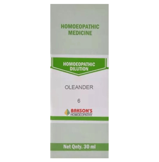 Bakson's Homeopathy Oleander Dilution 6 CH - Classic Derma