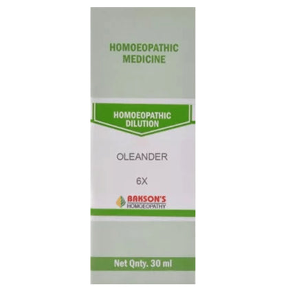 Bakson's Homeopathy Oleander Dilution 6X - Classic Derma