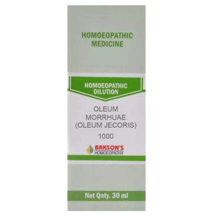 Bakson's Homeopathy Oleum Morrhuae (Oleum Jecoris) Dilution 1000 CH - Classic Derma