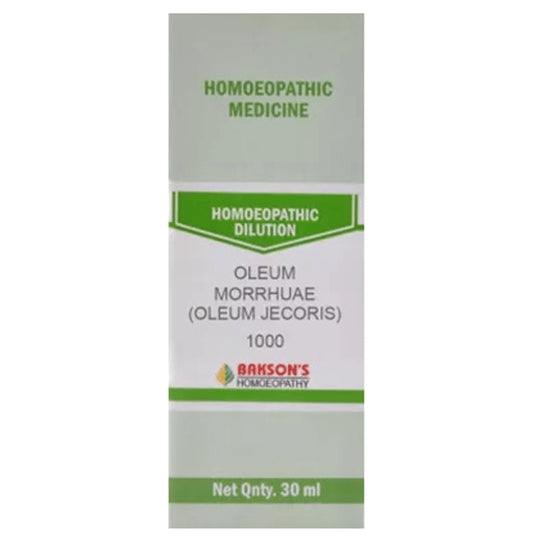 Bakson's Homeopathy Oleum Morrhuae (Oleum Jecoris) Dilution 1000 CH - Classic Derma