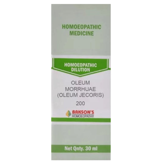 Bakson's Homeopathy Oleum Morrhuae (Oleum Jecoris) Dilution 200 - Classic Derma
