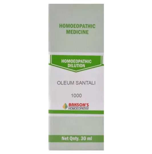 Bakson's Homeopathy Oleum Santali Dilution 1000 CH - Classic Derma